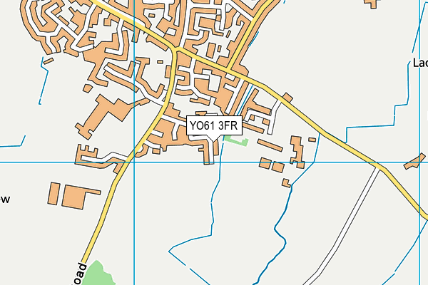 YO61 3FR map - OS VectorMap District (Ordnance Survey)
