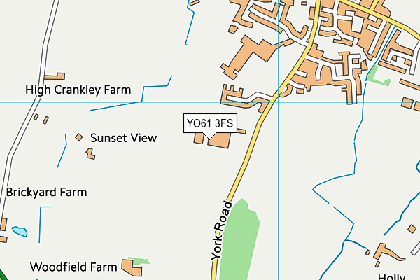 YO61 3FS map - OS VectorMap District (Ordnance Survey)