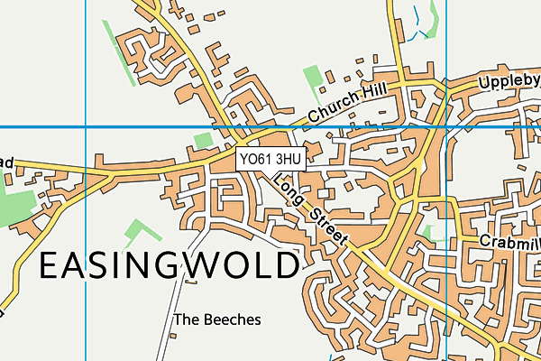 YO61 3HU map - OS VectorMap District (Ordnance Survey)