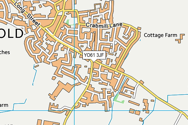 YO61 3JF map - OS VectorMap District (Ordnance Survey)