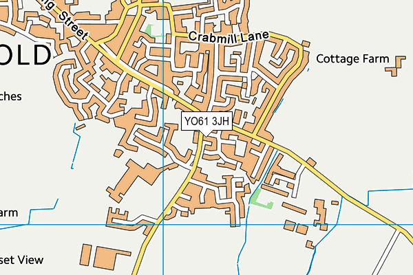 YO61 3JH map - OS VectorMap District (Ordnance Survey)