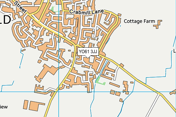 YO61 3JJ map - OS VectorMap District (Ordnance Survey)