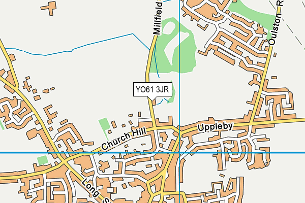 YO61 3JR map - OS VectorMap District (Ordnance Survey)