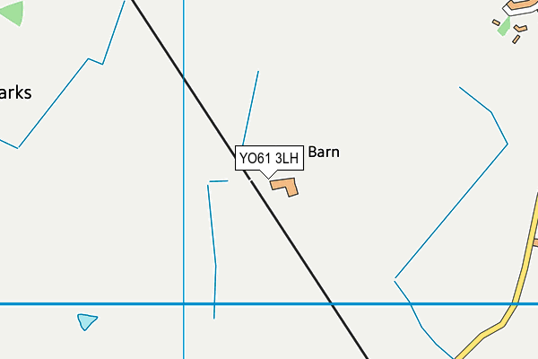 YO61 3LH map - OS VectorMap District (Ordnance Survey)