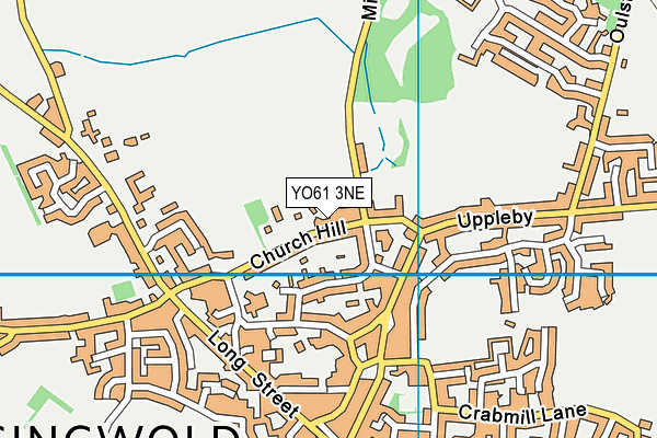 YO61 3NE map - OS VectorMap District (Ordnance Survey)