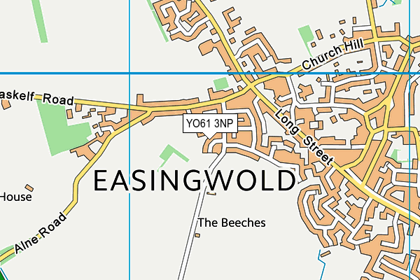 YO61 3NP map - OS VectorMap District (Ordnance Survey)