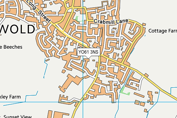 YO61 3NS map - OS VectorMap District (Ordnance Survey)