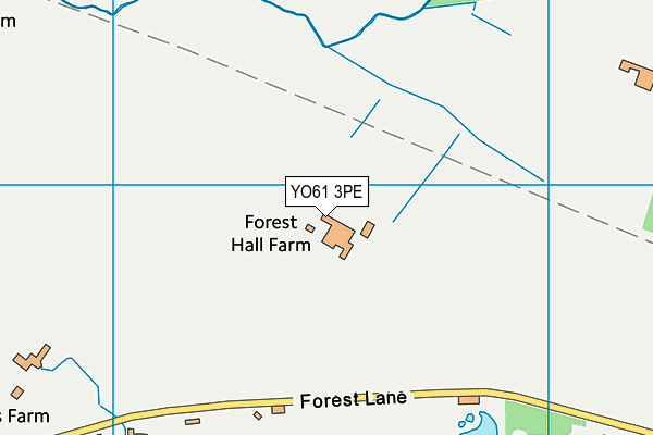 YO61 3PE map - OS VectorMap District (Ordnance Survey)