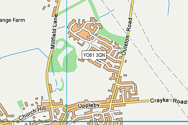 YO61 3QN map - OS VectorMap District (Ordnance Survey)