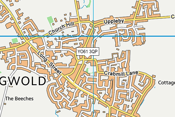 YO61 3QP map - OS VectorMap District (Ordnance Survey)
