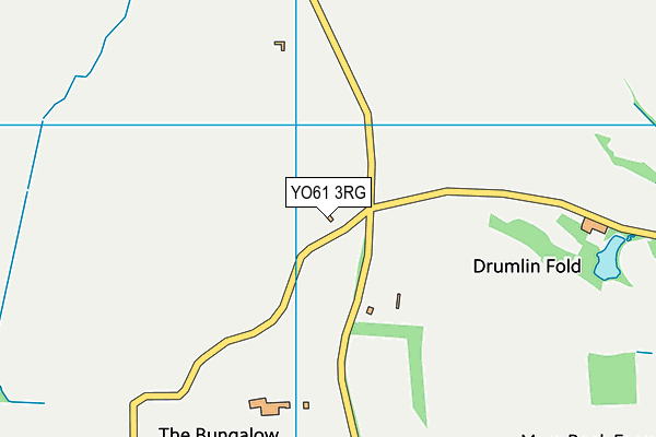 YO61 3RG map - OS VectorMap District (Ordnance Survey)