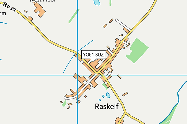 YO61 3UZ map - OS VectorMap District (Ordnance Survey)