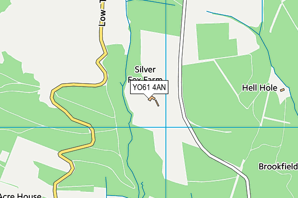 YO61 4AN map - OS VectorMap District (Ordnance Survey)