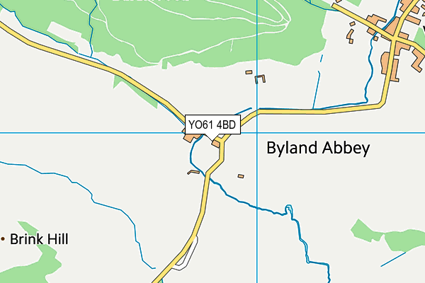 YO61 4BD map - OS VectorMap District (Ordnance Survey)