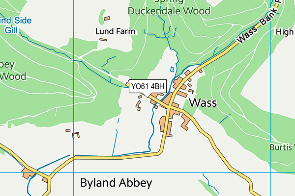YO61 4BH map - OS VectorMap District (Ordnance Survey)