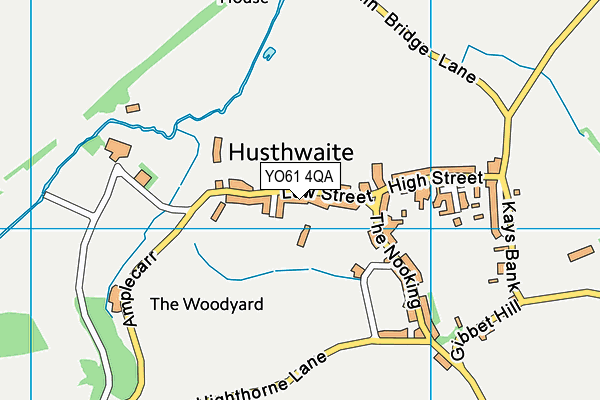 Husthwaite C Of E Primary School map (YO61 4QA) - OS VectorMap District (Ordnance Survey)