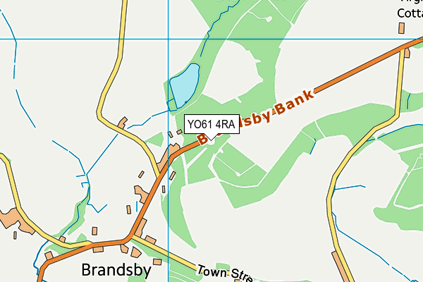 YO61 4RA map - OS VectorMap District (Ordnance Survey)