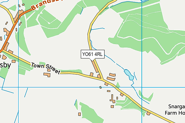 YO61 4RL map - OS VectorMap District (Ordnance Survey)