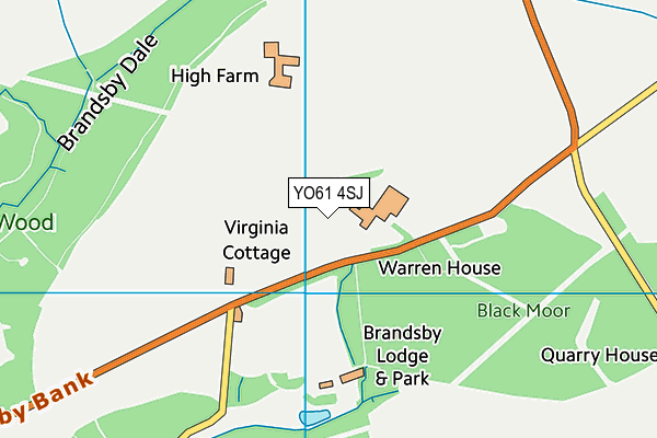 YO61 4SJ map - OS VectorMap District (Ordnance Survey)