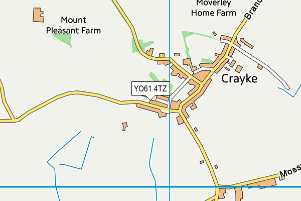 Crayke Church of England Voluntary Controlled Primary School map (YO61 4TZ) - OS VectorMap District (Ordnance Survey)