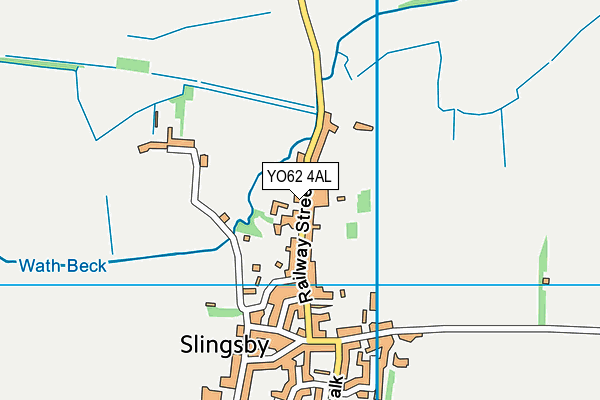 YO62 4AL map - OS VectorMap District (Ordnance Survey)