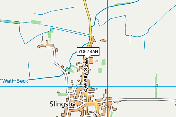YO62 4AN map - OS VectorMap District (Ordnance Survey)
