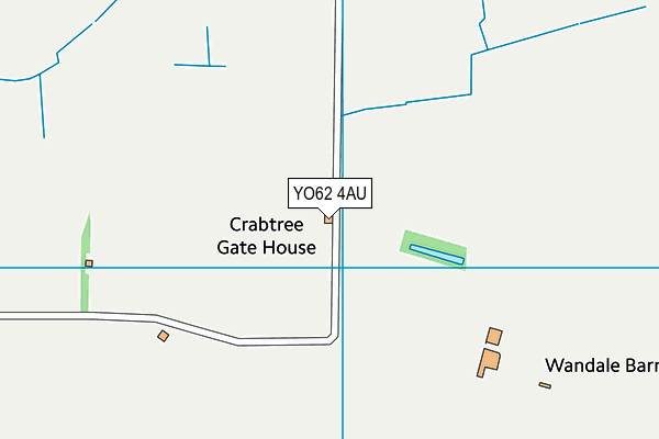 YO62 4AU map - OS VectorMap District (Ordnance Survey)
