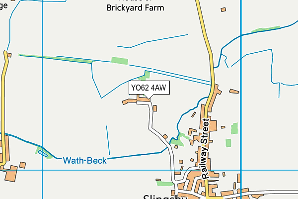YO62 4AW map - OS VectorMap District (Ordnance Survey)