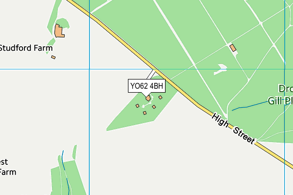YO62 4BH map - OS VectorMap District (Ordnance Survey)