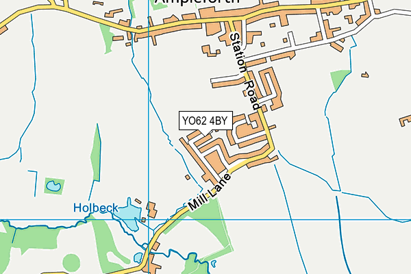 YO62 4BY map - OS VectorMap District (Ordnance Survey)