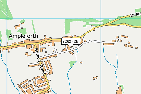 YO62 4DE map - OS VectorMap District (Ordnance Survey)