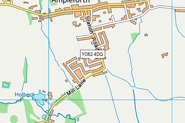 YO62 4DQ map - OS VectorMap District (Ordnance Survey)