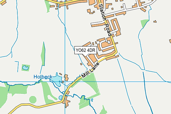 YO62 4DR map - OS VectorMap District (Ordnance Survey)