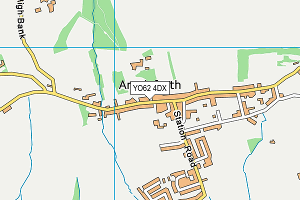 YO62 4DX map - OS VectorMap District (Ordnance Survey)