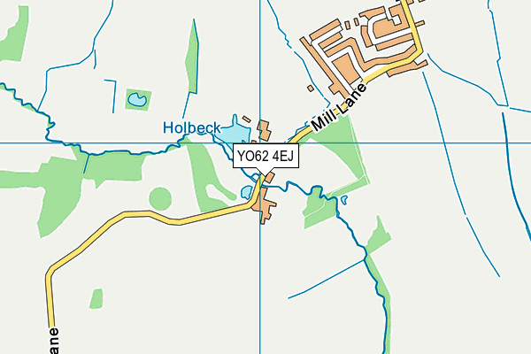 YO62 4EJ map - OS VectorMap District (Ordnance Survey)