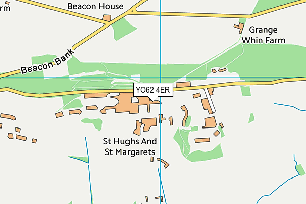 YO62 4ER map - OS VectorMap District (Ordnance Survey)