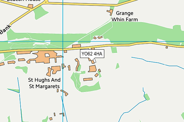 YO62 4HA map - OS VectorMap District (Ordnance Survey)
