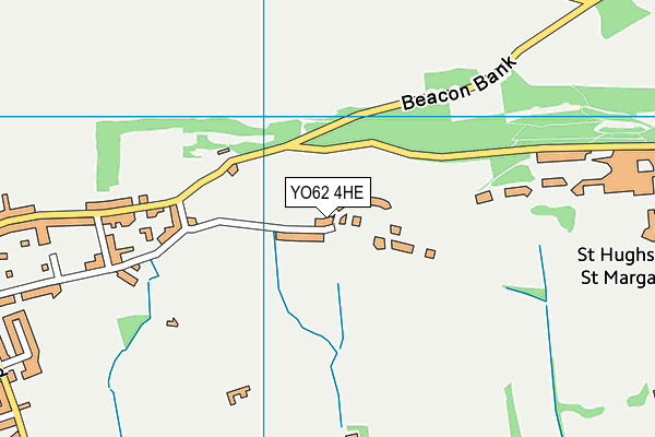 YO62 4HE map - OS VectorMap District (Ordnance Survey)