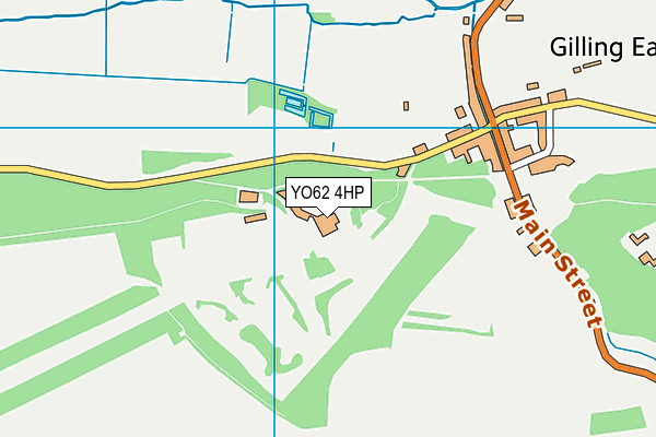 YO62 4HP map - OS VectorMap District (Ordnance Survey)