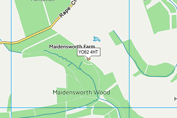 YO62 4HT map - OS VectorMap District (Ordnance Survey)