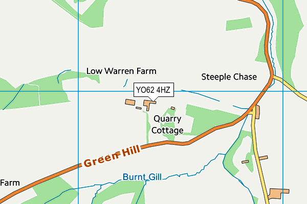 YO62 4HZ map - OS VectorMap District (Ordnance Survey)