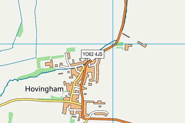 YO62 4JS map - OS VectorMap District (Ordnance Survey)