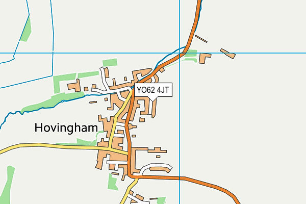 YO62 4JT map - OS VectorMap District (Ordnance Survey)