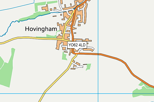 YO62 4LD map - OS VectorMap District (Ordnance Survey)