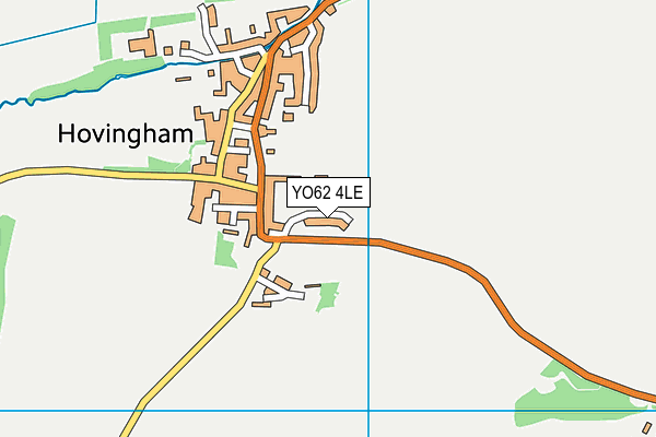 YO62 4LE map - OS VectorMap District (Ordnance Survey)