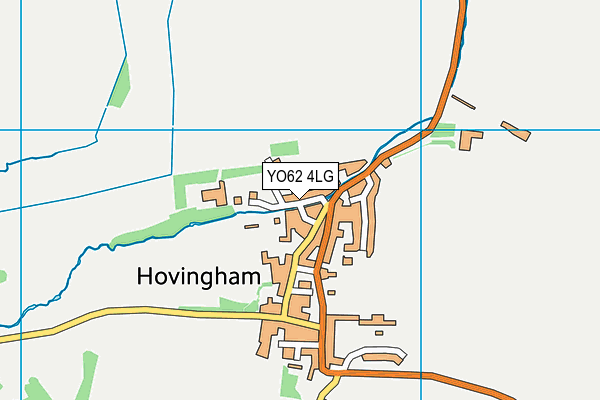 YO62 4LG map - OS VectorMap District (Ordnance Survey)