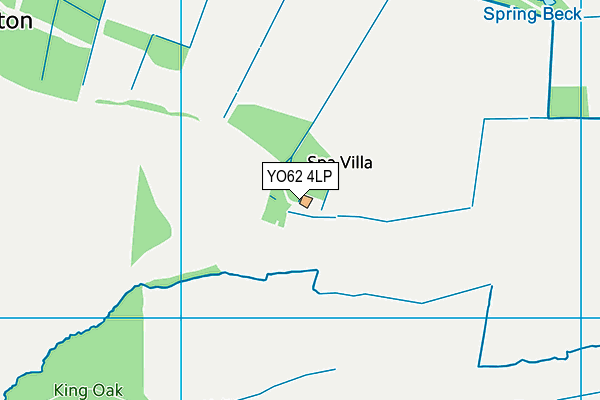 YO62 4LP map - OS VectorMap District (Ordnance Survey)