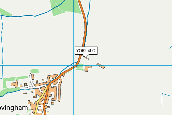 YO62 4LQ map - OS VectorMap District (Ordnance Survey)