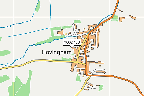 Hovingham Cricket Club map (YO62 4LU) - OS VectorMap District (Ordnance Survey)