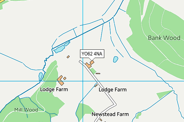 YO62 4NA map - OS VectorMap District (Ordnance Survey)